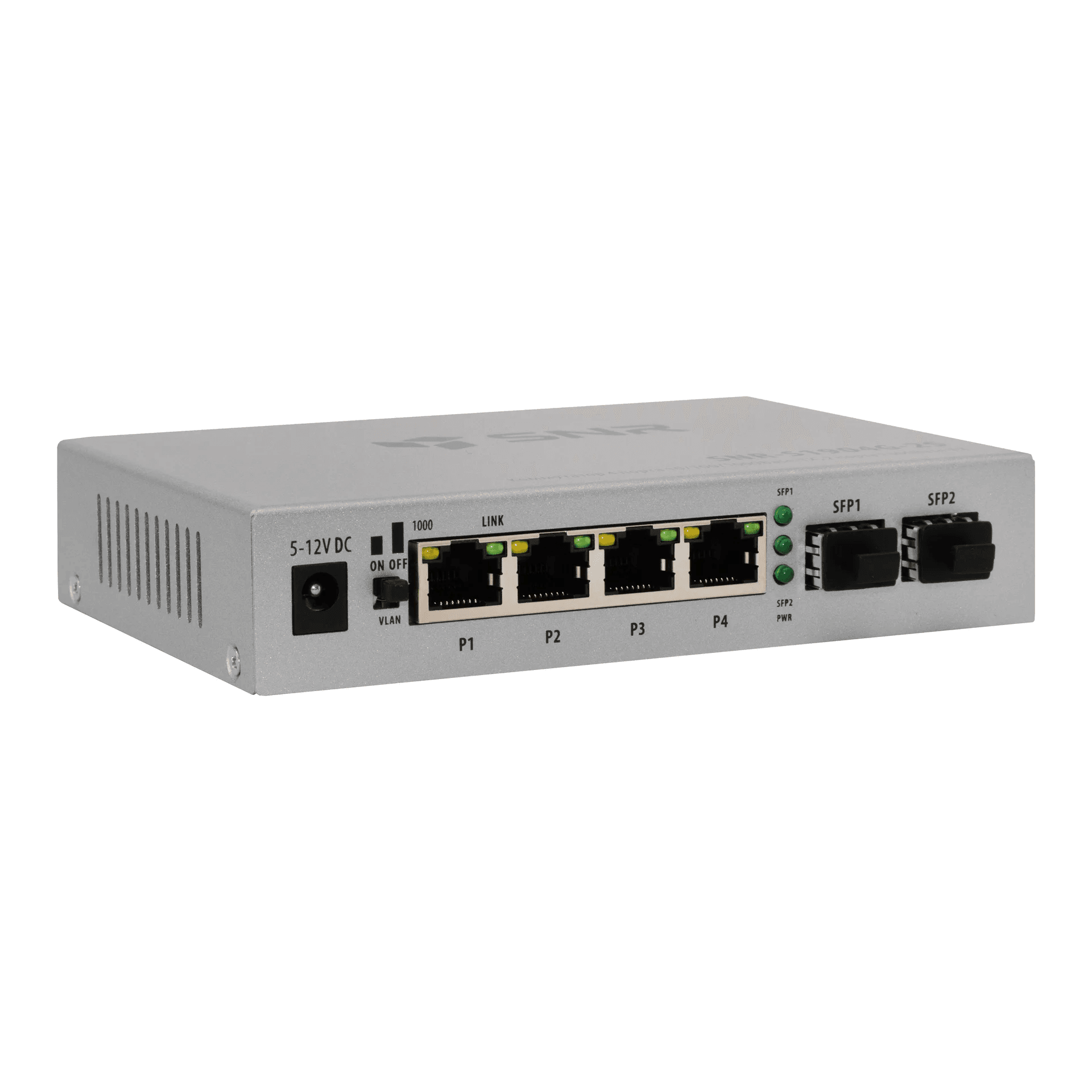 Коммутатор неуправляемый L2 4 порта RJ45 10 100 1000 Мб/с
