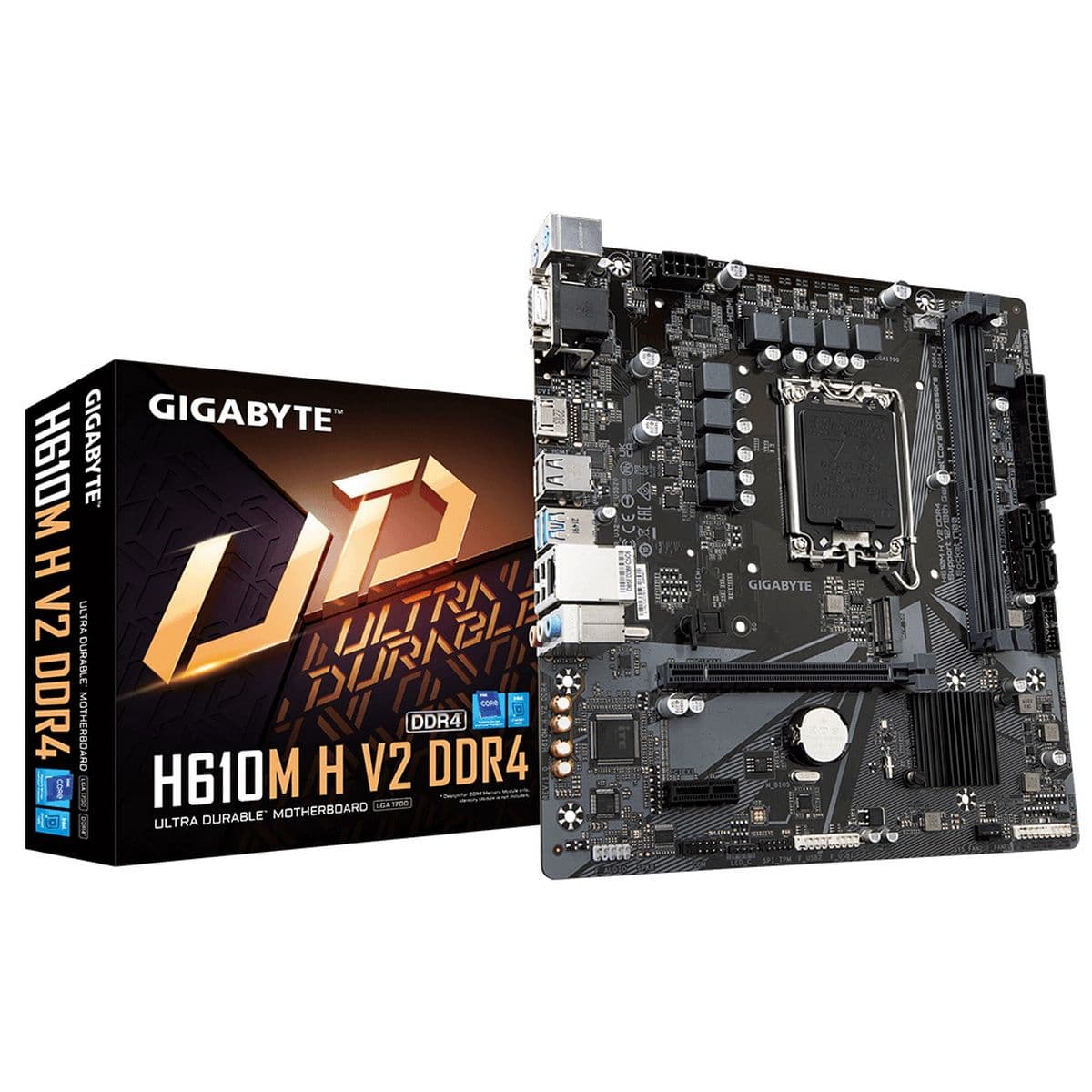 Материнская плата H610M H V2 DDR4, Intel H610, Micro ATX