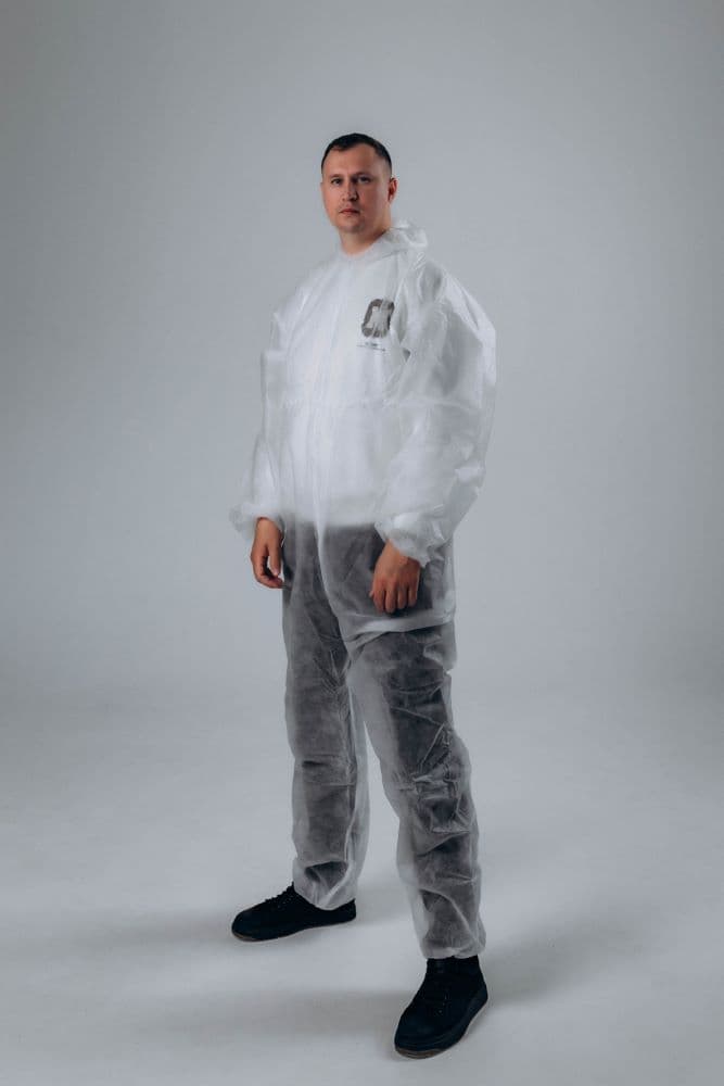 Комбинезон защитный плотность 40 г/м2, р. 4XL/180-188