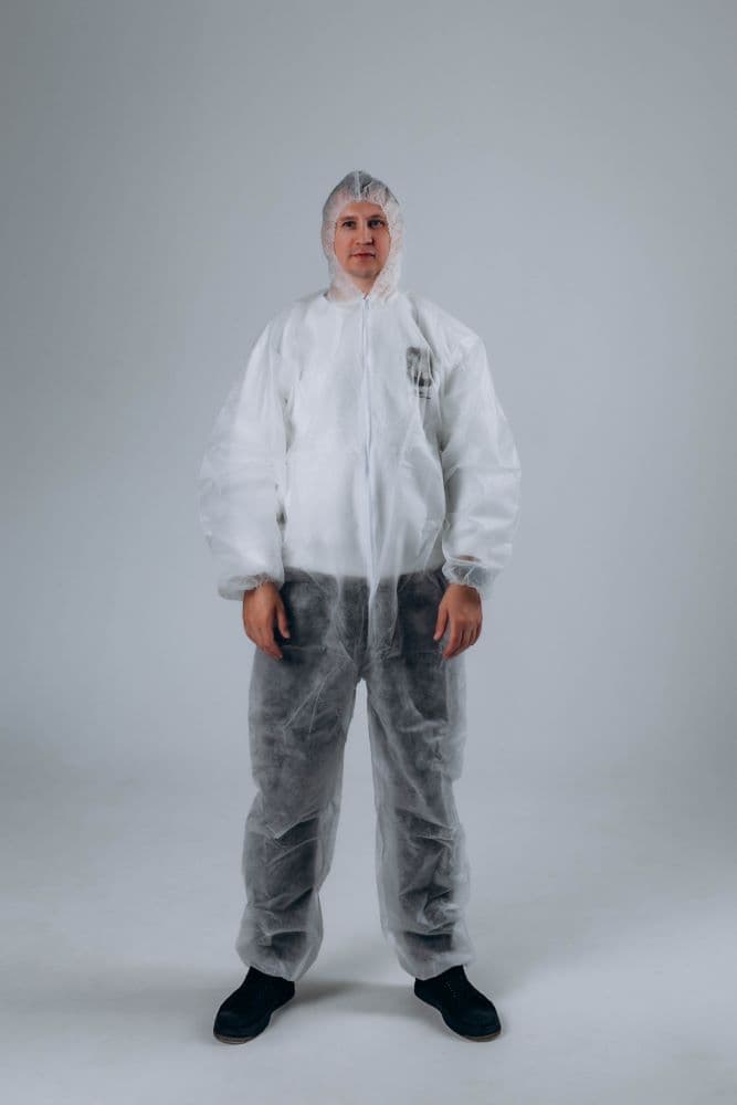 Комбинезон защитный плотность 40 г/м2, р. 4XL/180-188