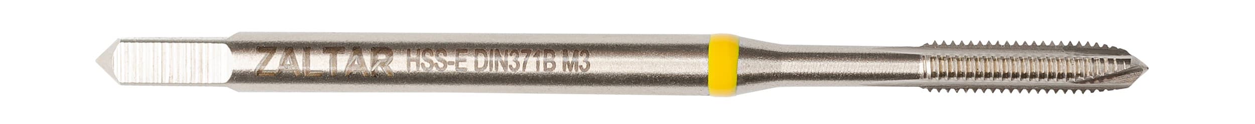 Метчик машинный YELLOW RING HSS-E, DIN 371, Тип B, M3 x 0,5