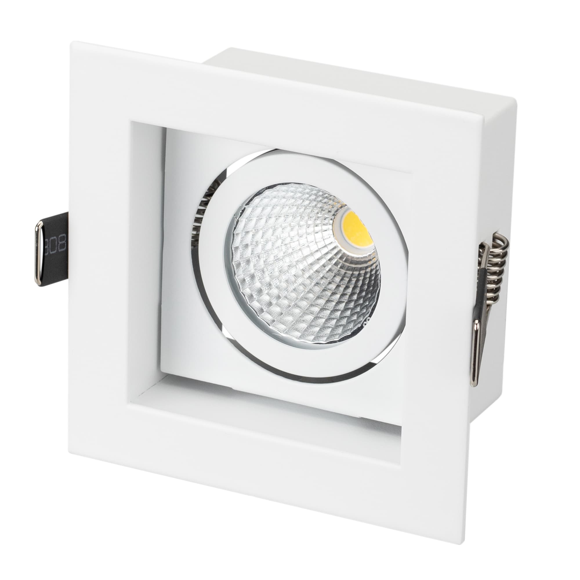 Светильник CL-KARDAN-S102x102-9W Warm (WH, 38 deg) (ARL, IP20 Металл, 3 года)