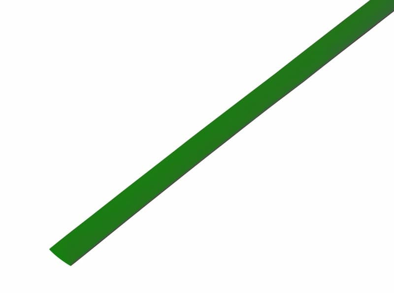 Трубка термоусаживаемая ТУТ 5,0/2,5 мм зеленая, 1 м