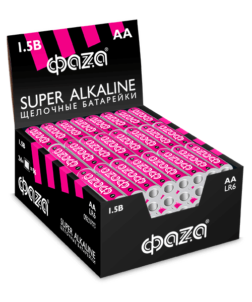 Элемент питания алкалиновый, LR 6(АА) Super Alkaline 4шт