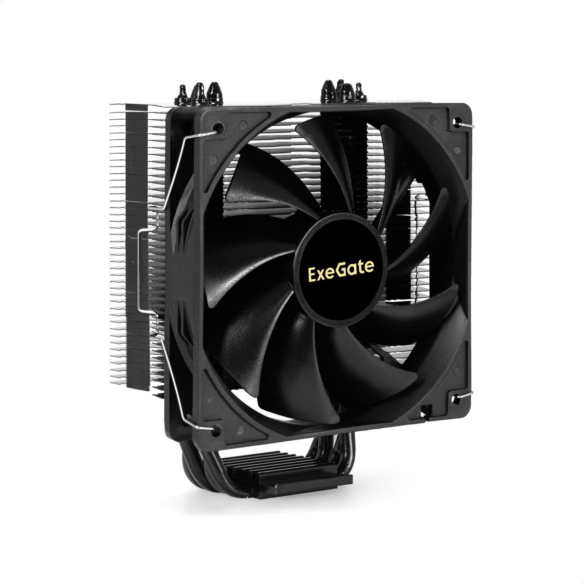 Вентилятор для процессора 120 мм, TDP 140W, 800-2400RPM, 4pin, 11-37db, Al+Cu, 4 трубки, черный