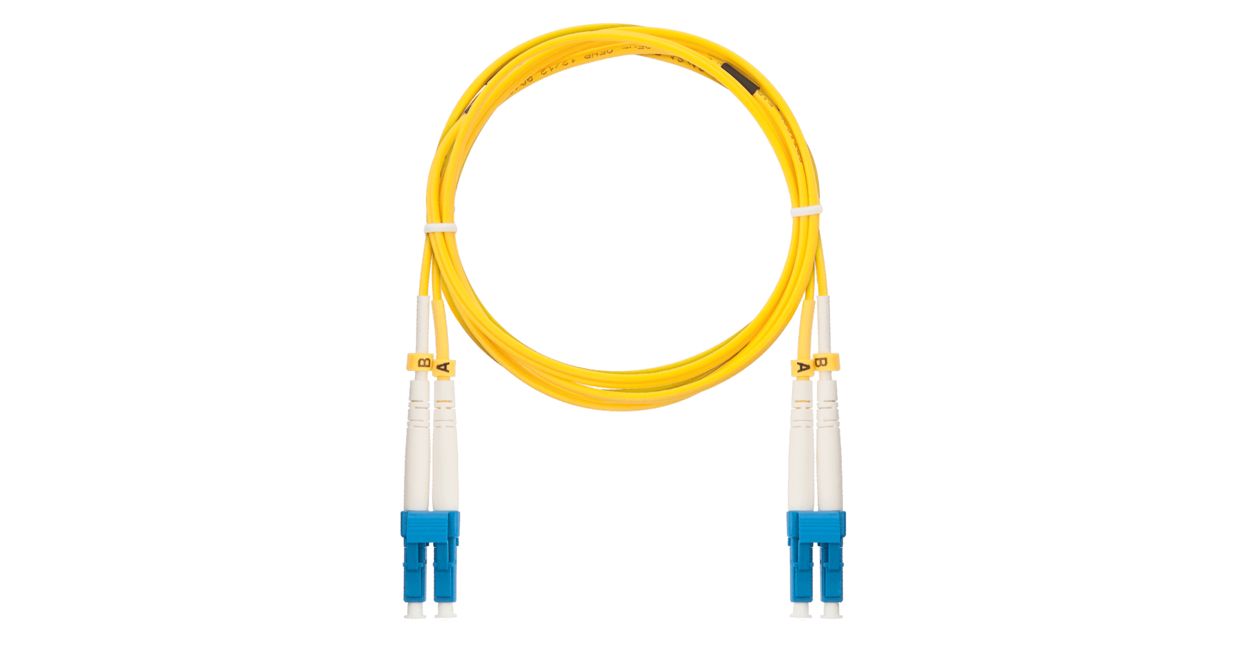 Патч-корд оптический соединительный SM 9/125 OS2 LC/UPC-LC/UPC двойной LSZH