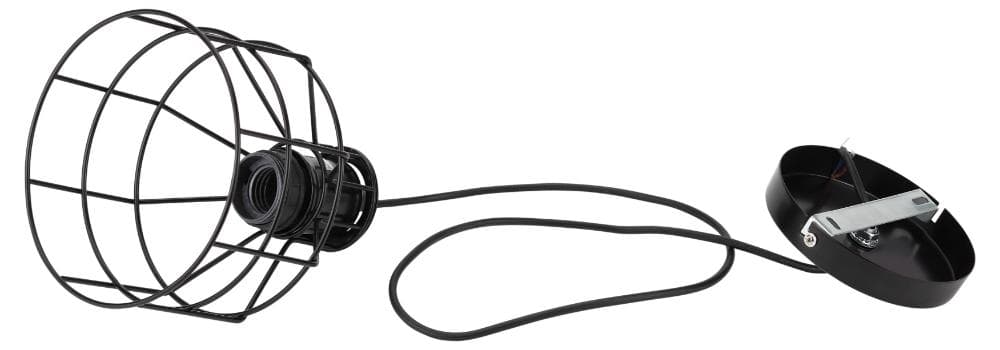 Подвес PL9 BK металл, E27, max 60W, d160 мм, черный (16/144)
