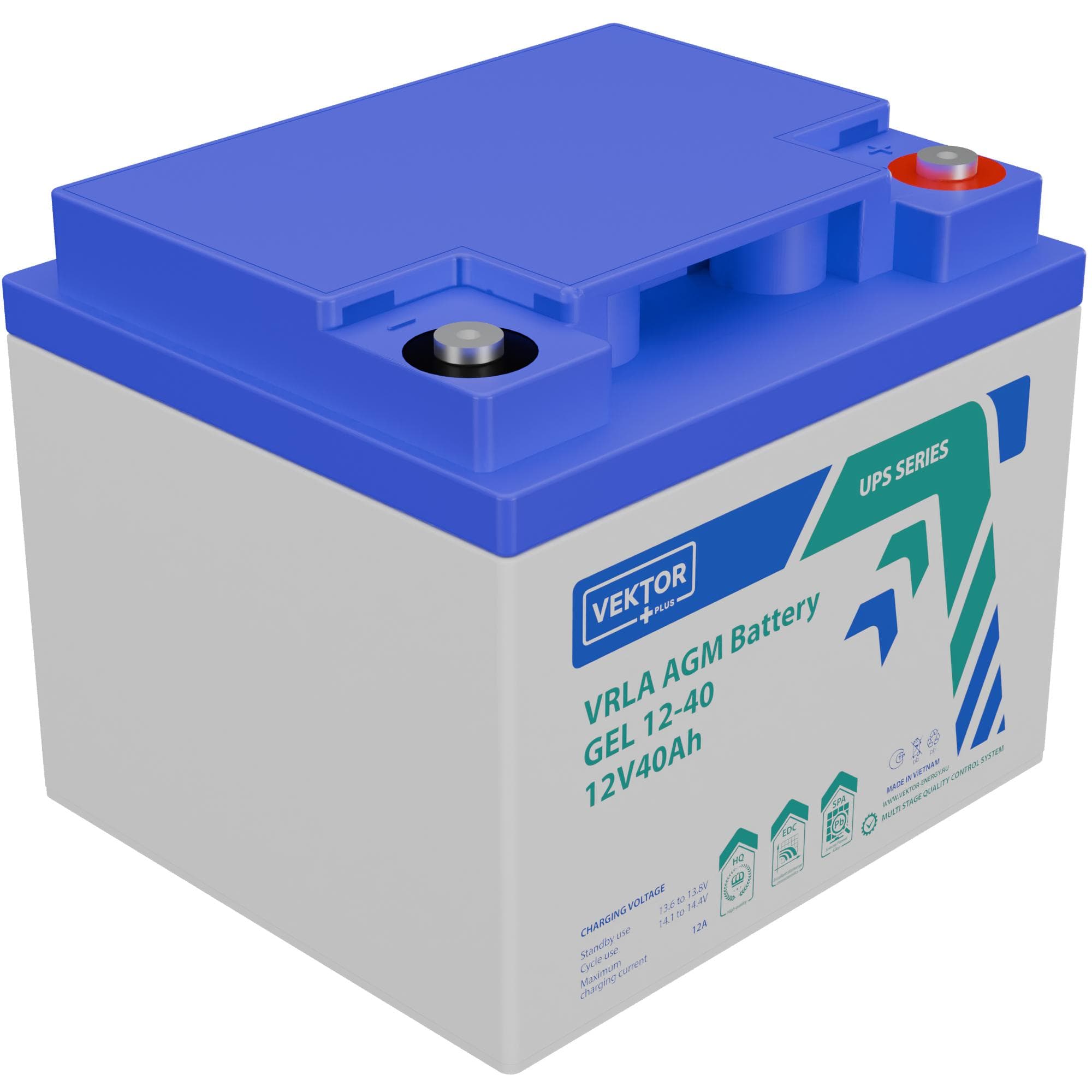 Аккумуляторная батарея VEKTOR BATTERY GEL 12-40