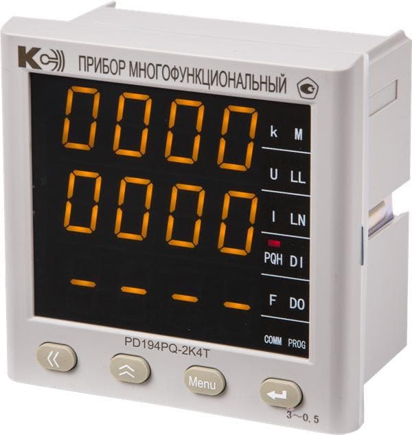 Многофункциональный прибор                        PD194PQ-2K4T-00301-5А/5А-100В/100В-4-20мА-        К-3.4-0.5