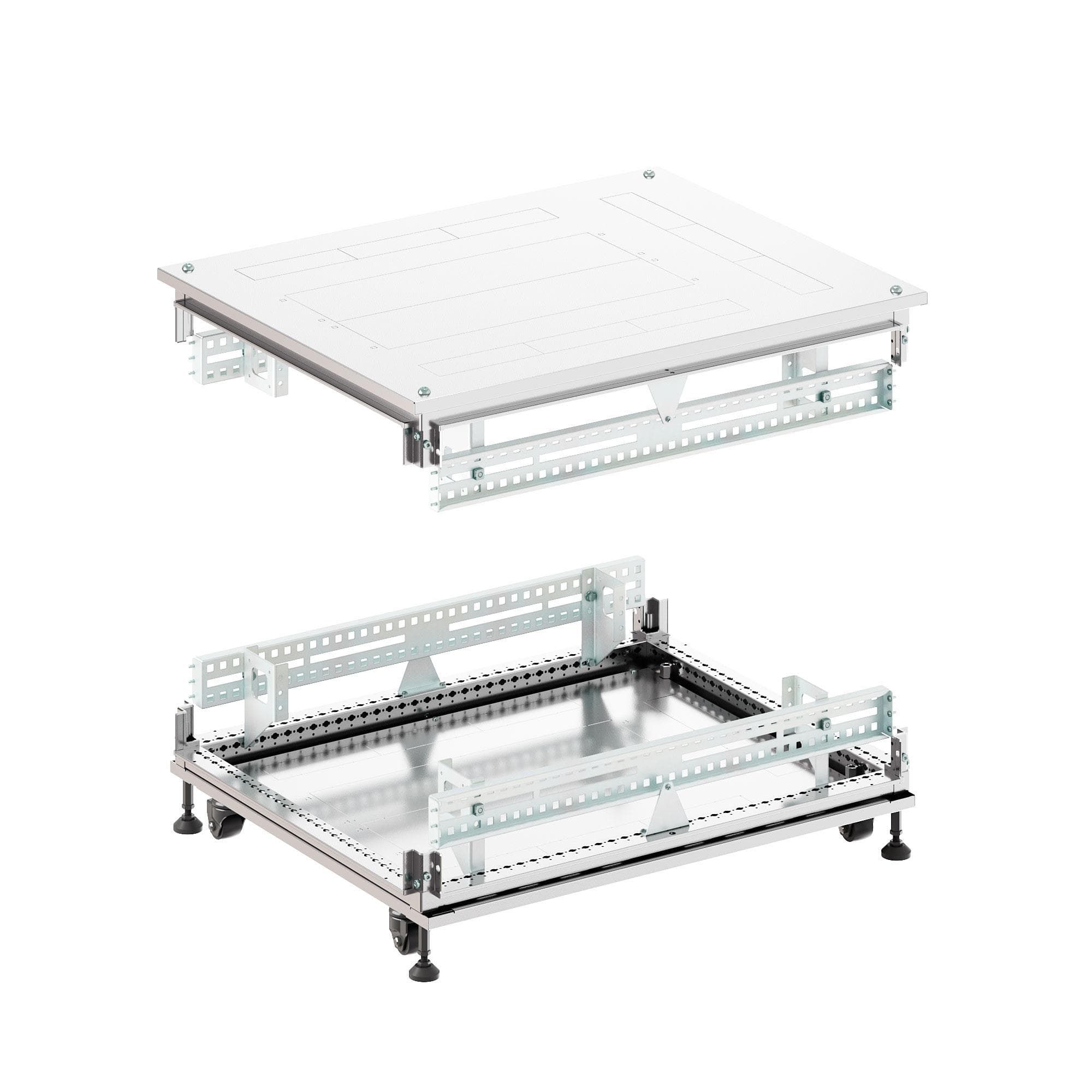 Крыша основание преперфорированные IT-CQE 800x600, RAL7035