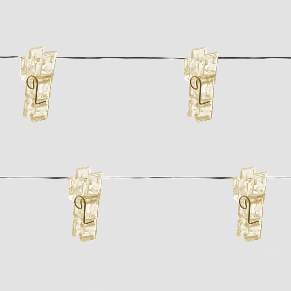 Гирлянда линейная Прищепки LED 2700К 4.5 м USB