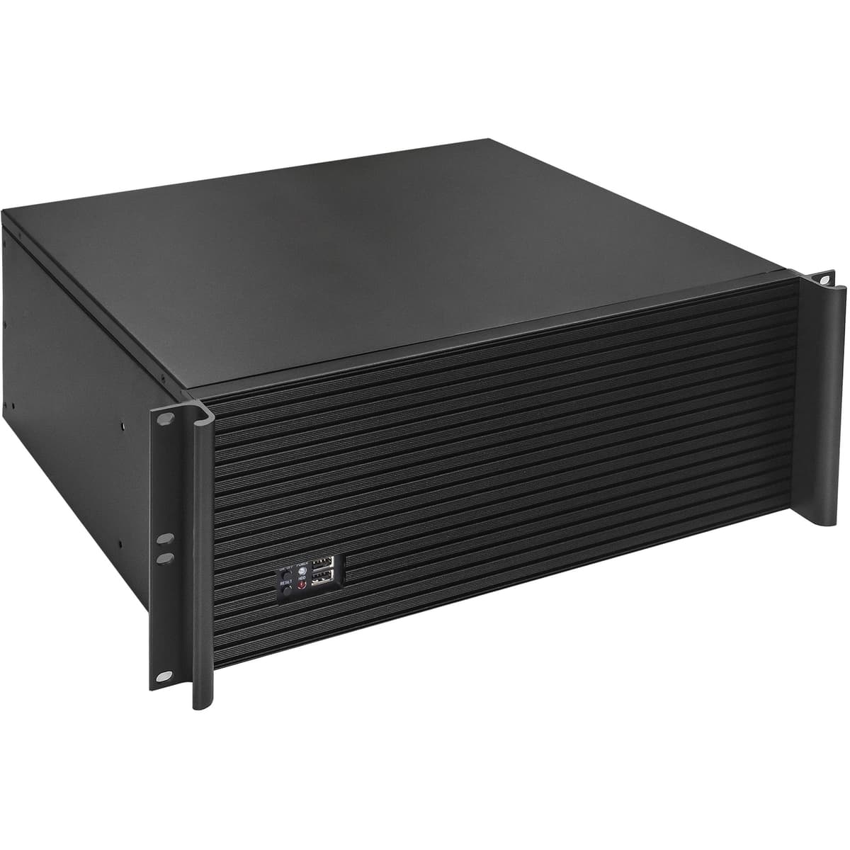 Серверный корпус 4U, 19'' стоечный, глубина 390 мм, БП 800W, USB
