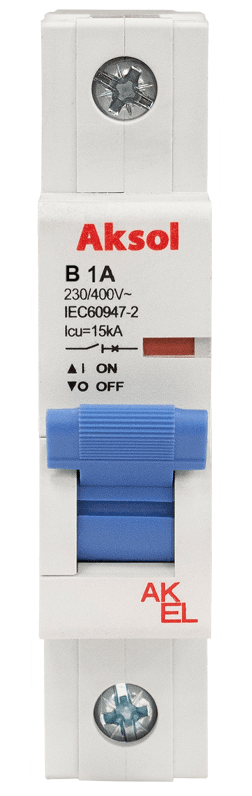 Выключатель автоматический ВА47-MCB-L-AKSOL-1P-B1-AC 1P/1A/B/15кА