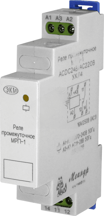 Реле промежуточное МРП-1 ACDC24В/AC230В УХЛ2 (МРП-1)