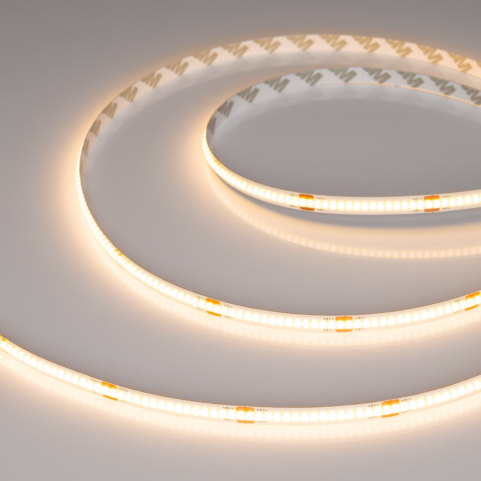 Лента светодиодная 8 Вт/м 48В IP20 2700K 320LED/м COB-X320-8mm CSP 50 м