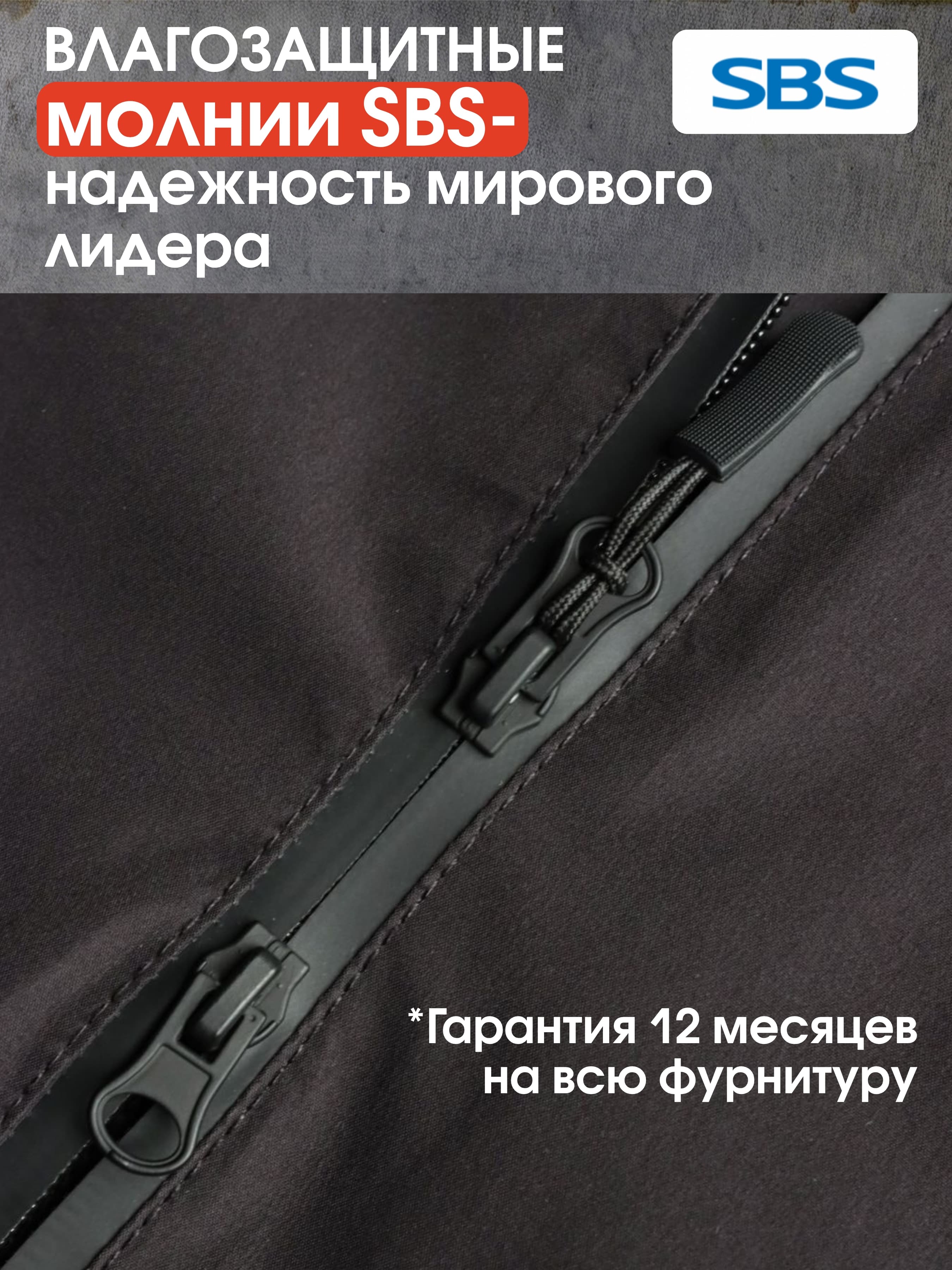 Летняя куртка-парка Brodeks KS213, черный (S)