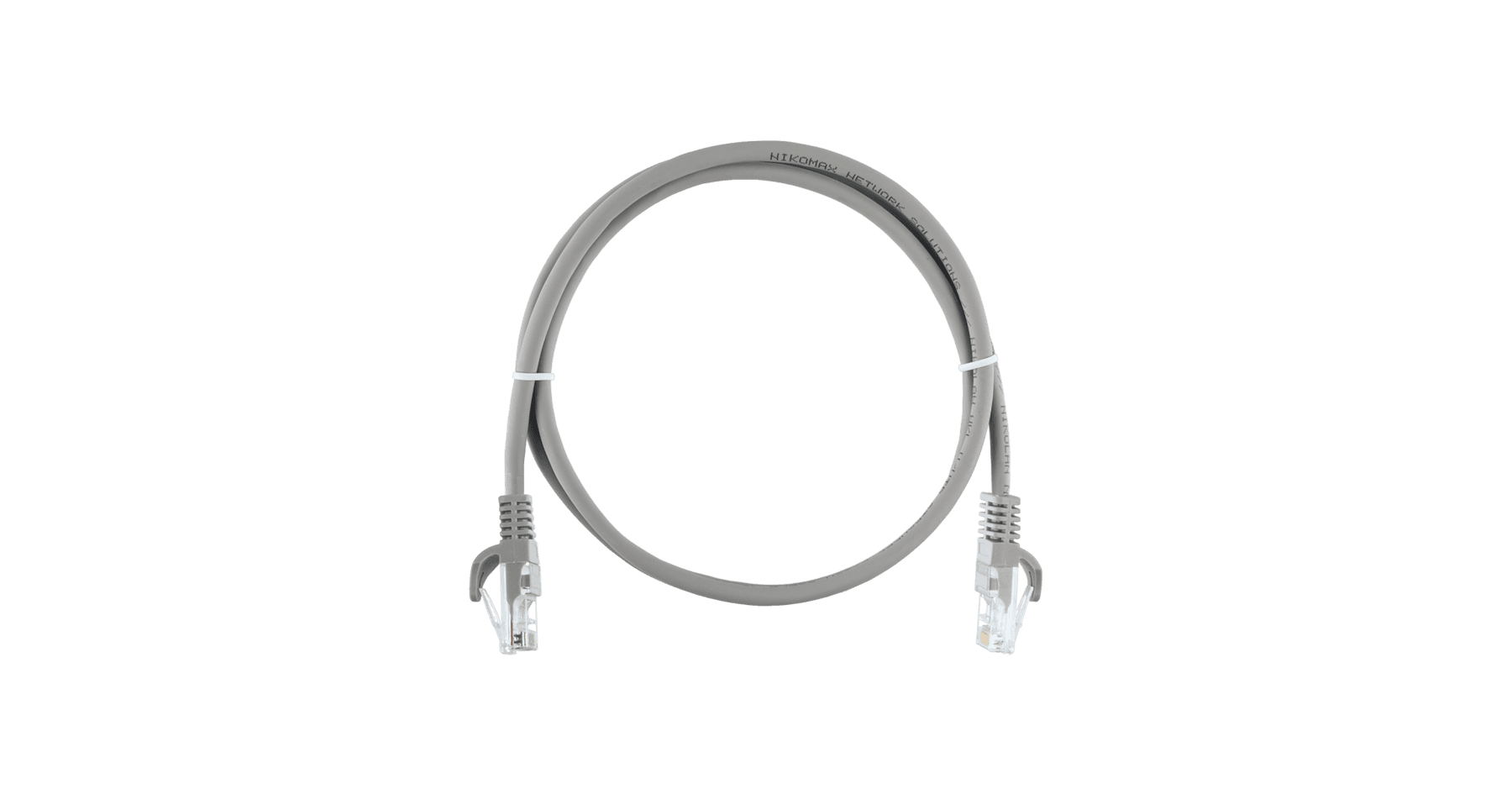 Патч-корд U/UTP 4 пары, Кат.5e, 2хRJ45/8P8C, T568B, 7х0,175мм, LSZH, серый, 5м