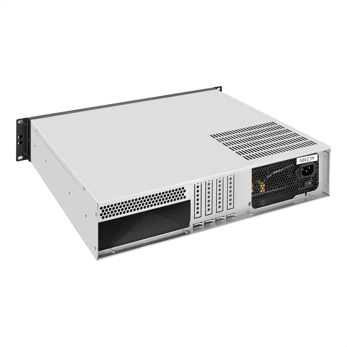 Серверный корпус 2U, 19'' стоечный, глубина 400 мм, БП 1200W, 2xUSB