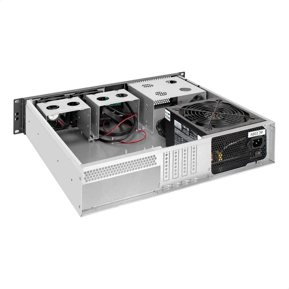 Серверный корпус 2U, 19'' стоечный, глубина 400 мм, БП 1200W, 2xUSB