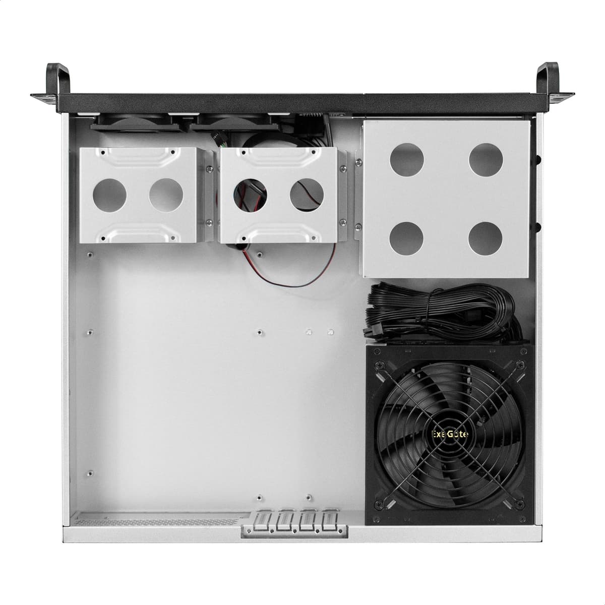 Серверный корпус 2U, 19'' стоечный, глубина 400 мм, БП 1200W, 2xUSB