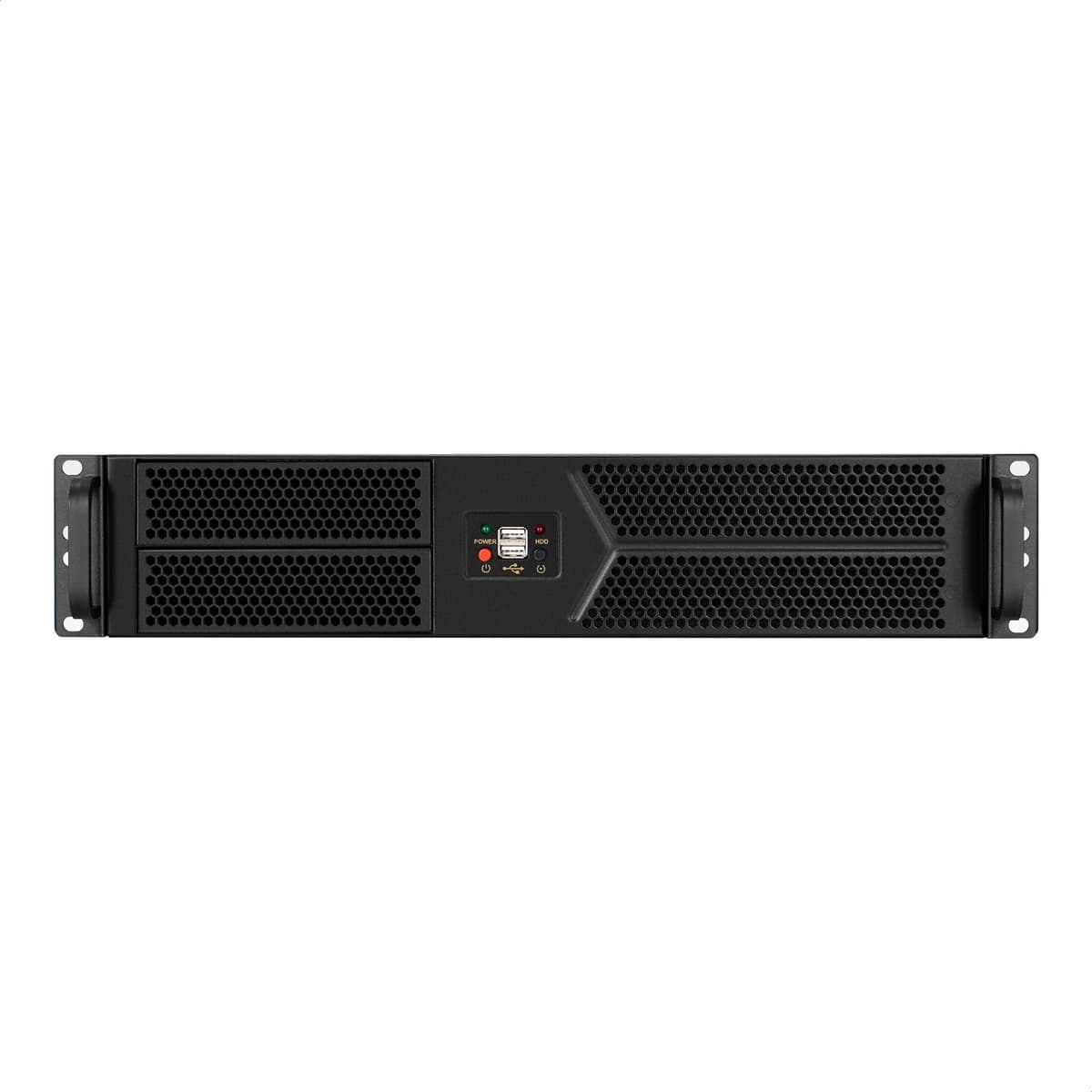 Серверный корпус 2U, 19'' стоечный, глубина 400 мм, БП 1200W, 2xUSB