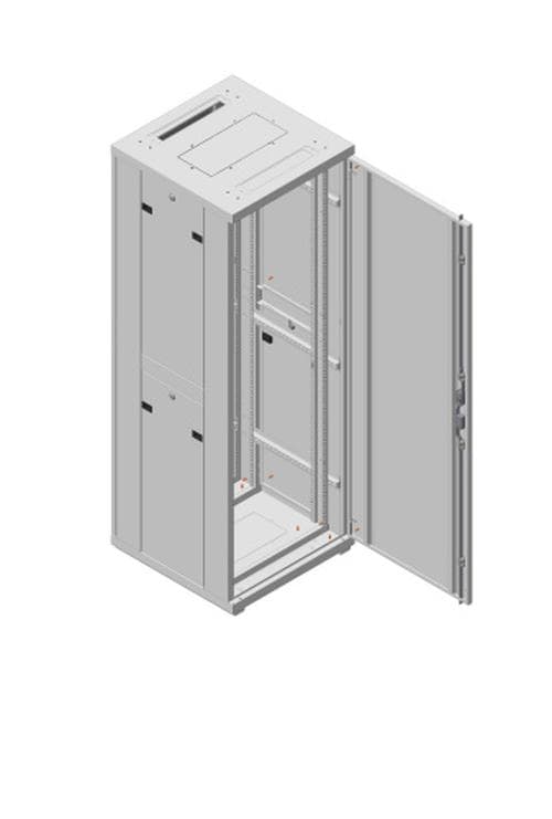 Шкаф телекоммуникационный напольный 22U, (1080х800х800 мм), металлические двери, цвет серый