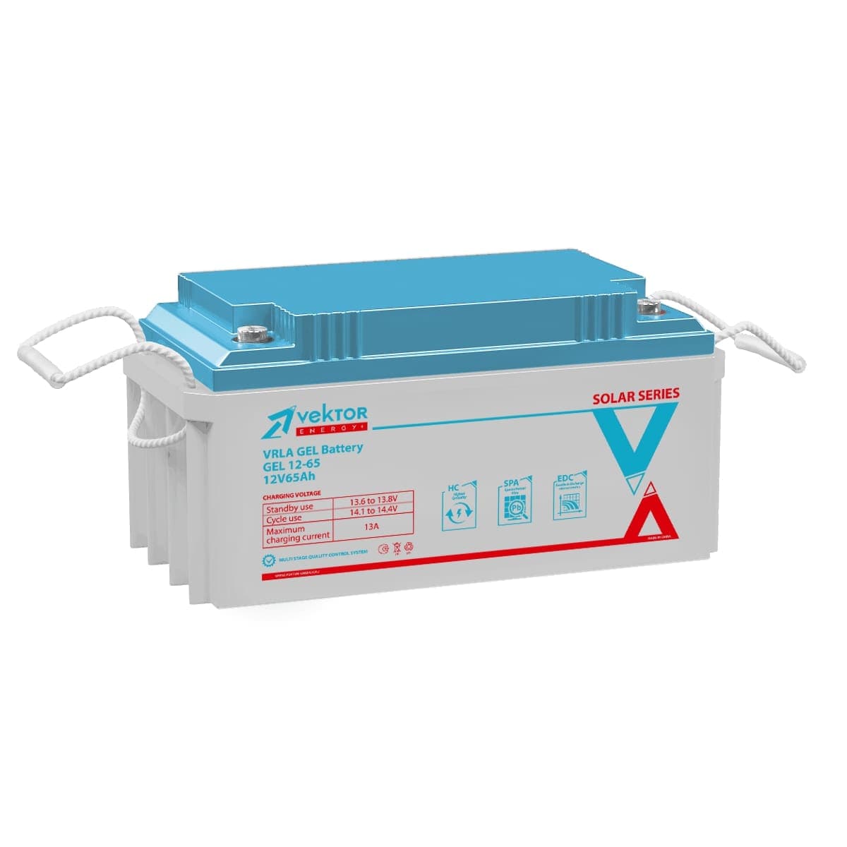 Аккумуляторная батарея Vektor Energy GEL 12А 65Ач