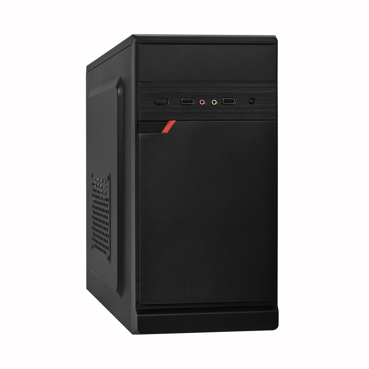 Корпус для ПК, Minitower, mATX, БП 400W, 2xUSB, аудио, чёрный