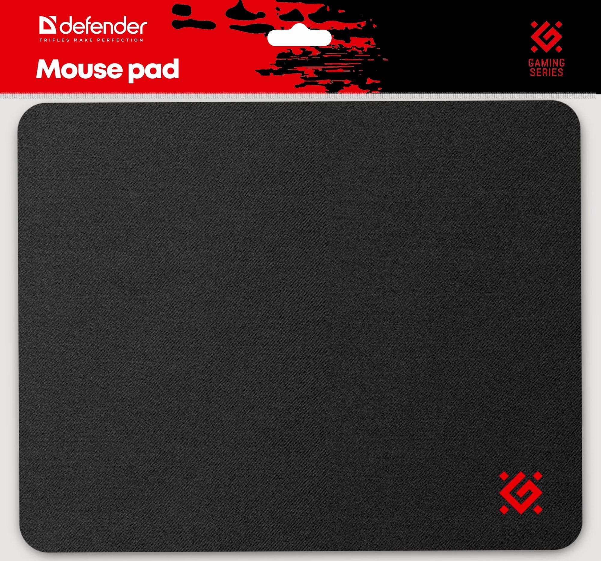 Коврик игровой Black, 250x200x3 мм, ткань+резина