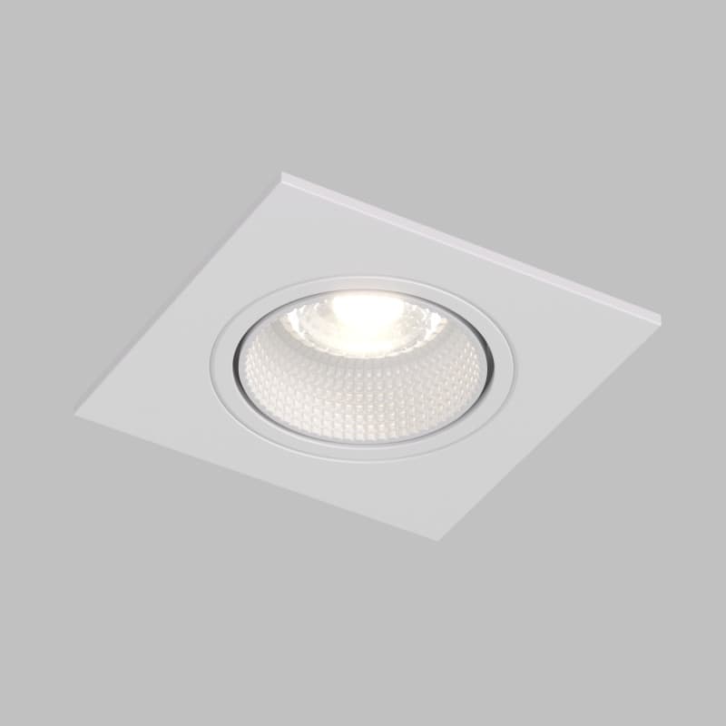 Светильник встраиваемый IP20 10 Вт GU5.3 LED белый /белый пластик