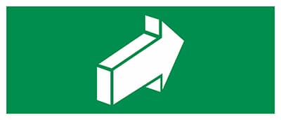 Пиктограмма Е18 Открывать движением от себя 310 х130