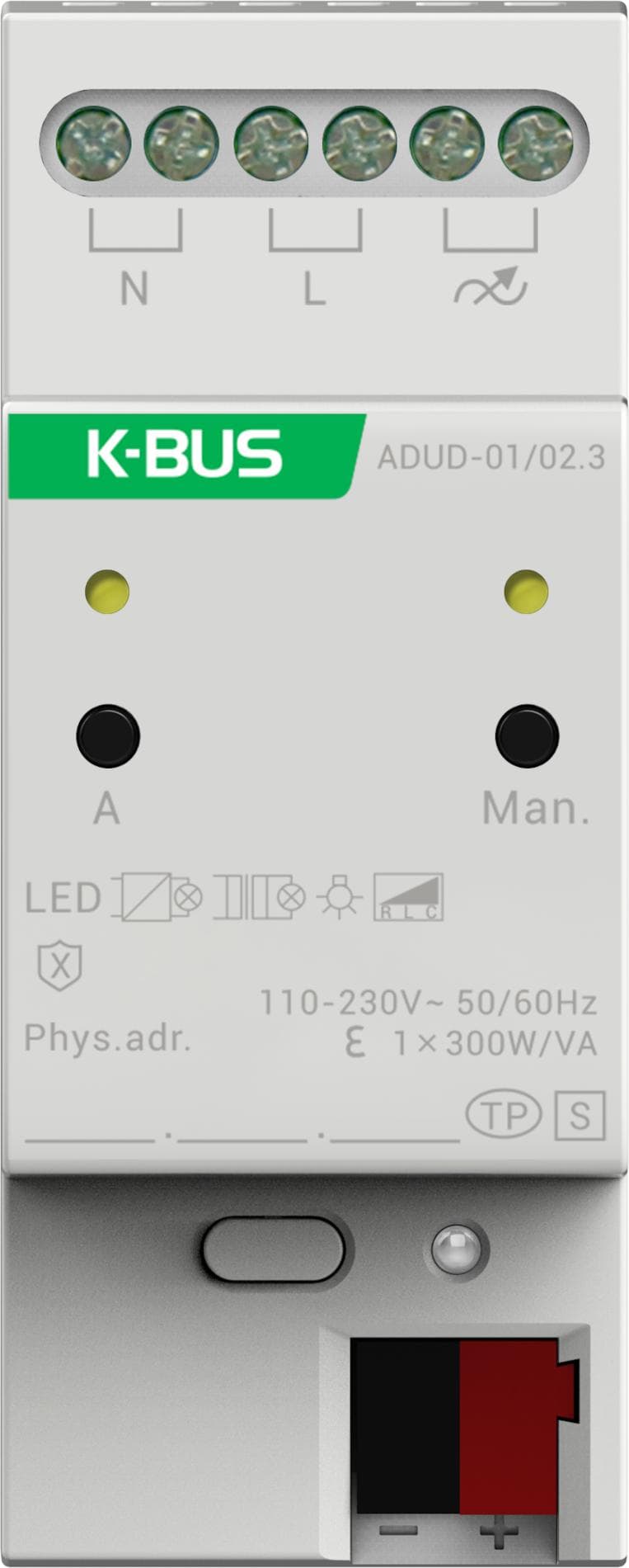 Актуатор KNX светорегулятор универсальный 1 канал MDRC
