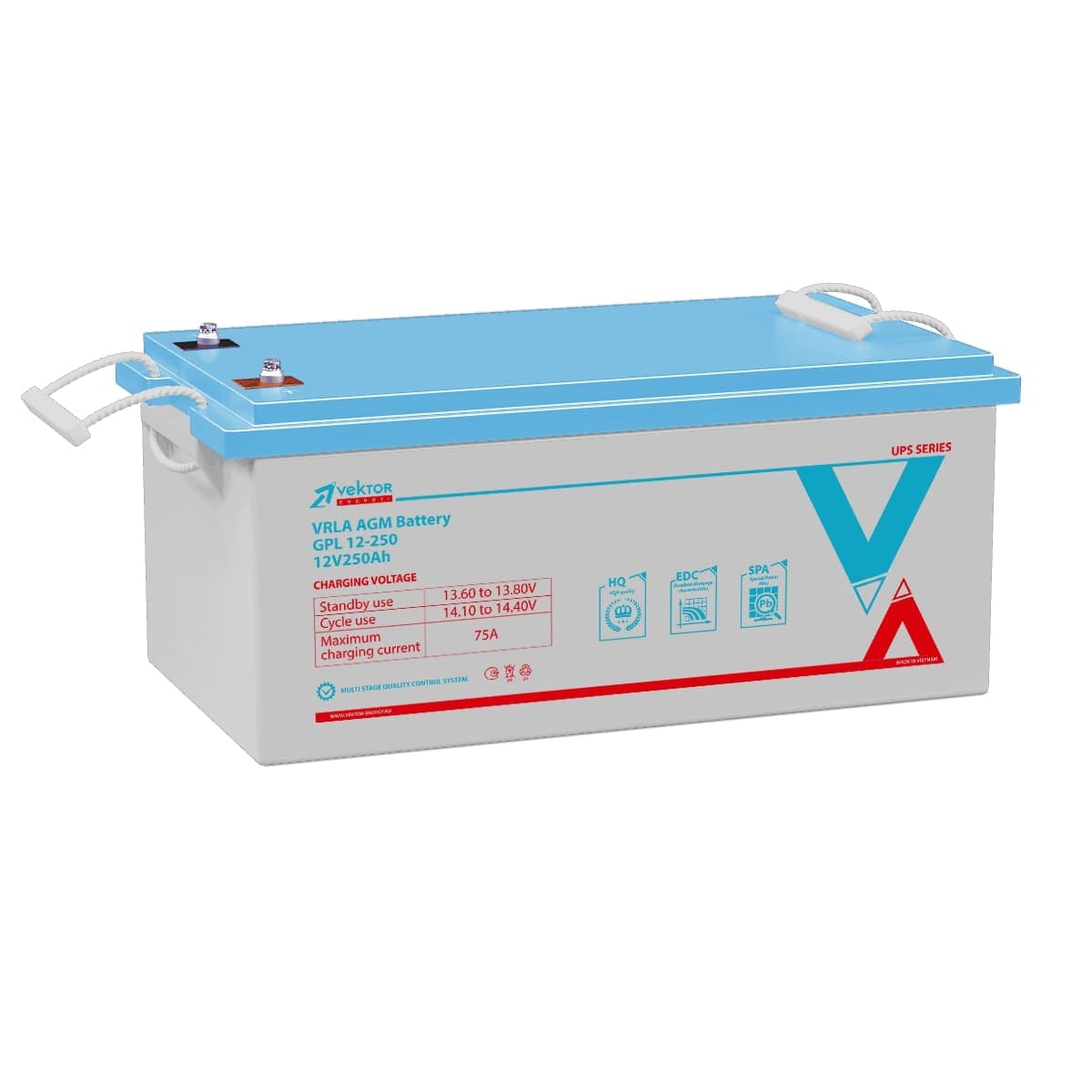 Аккумуляторная батарея Vektor Energy GPL 12В 250Ач