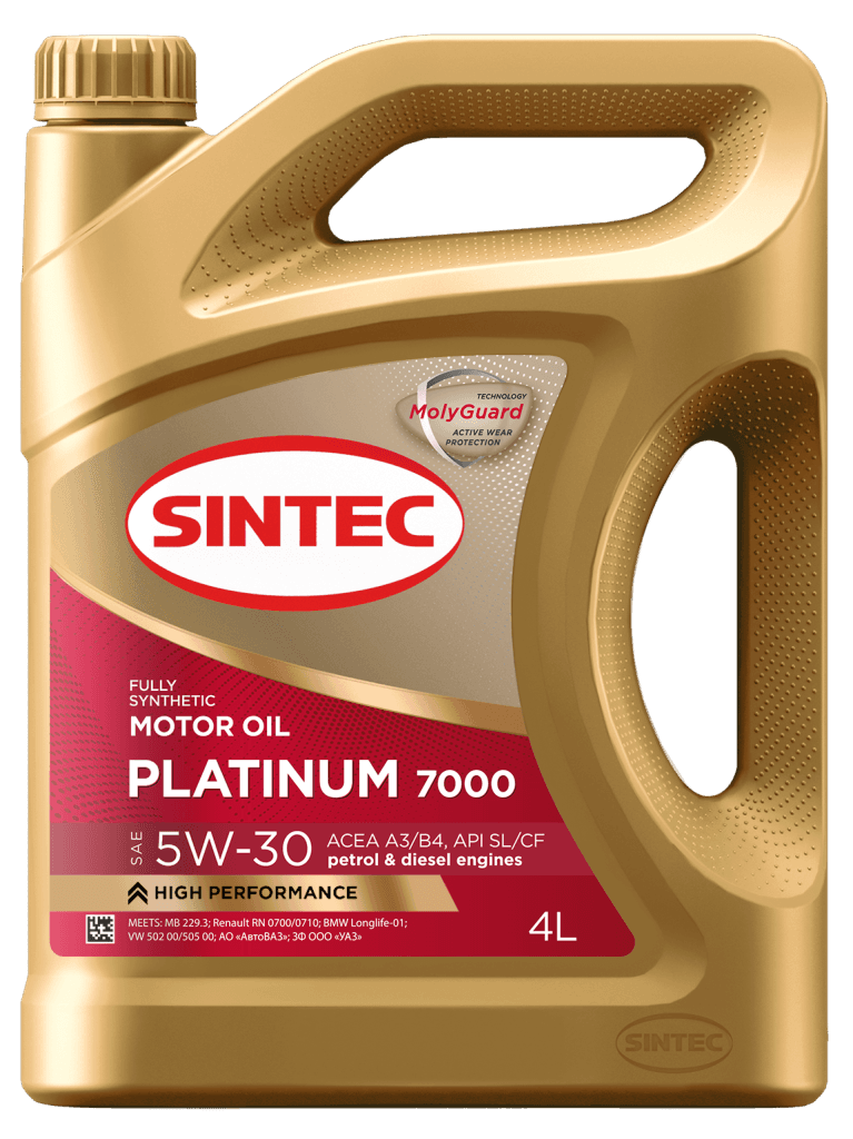 Sintec Platinum 7000 5W-30 A3/B4 SL/CF 4л