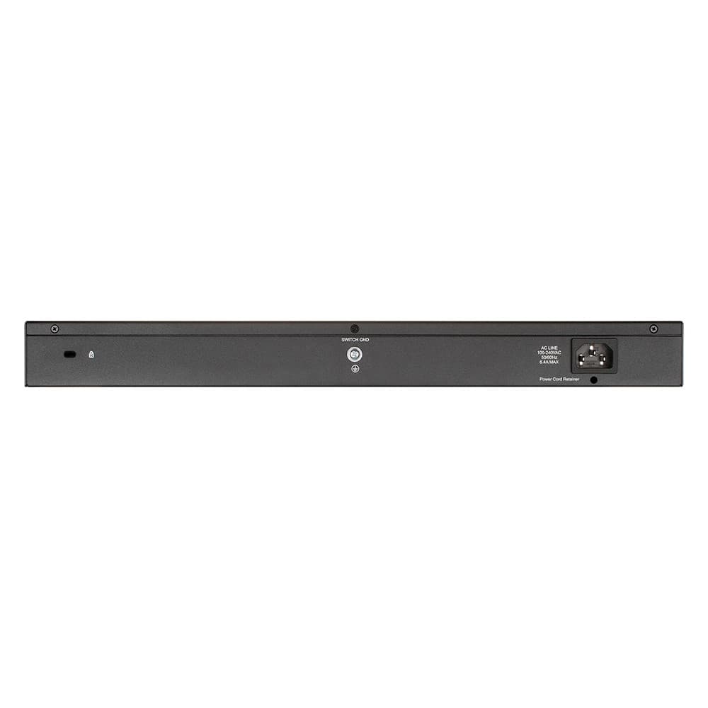 Коммутатор управляемый L2, PoE, 24x10/100/1000Base-T, 2x1000Base-T/SFP, 525 Вт