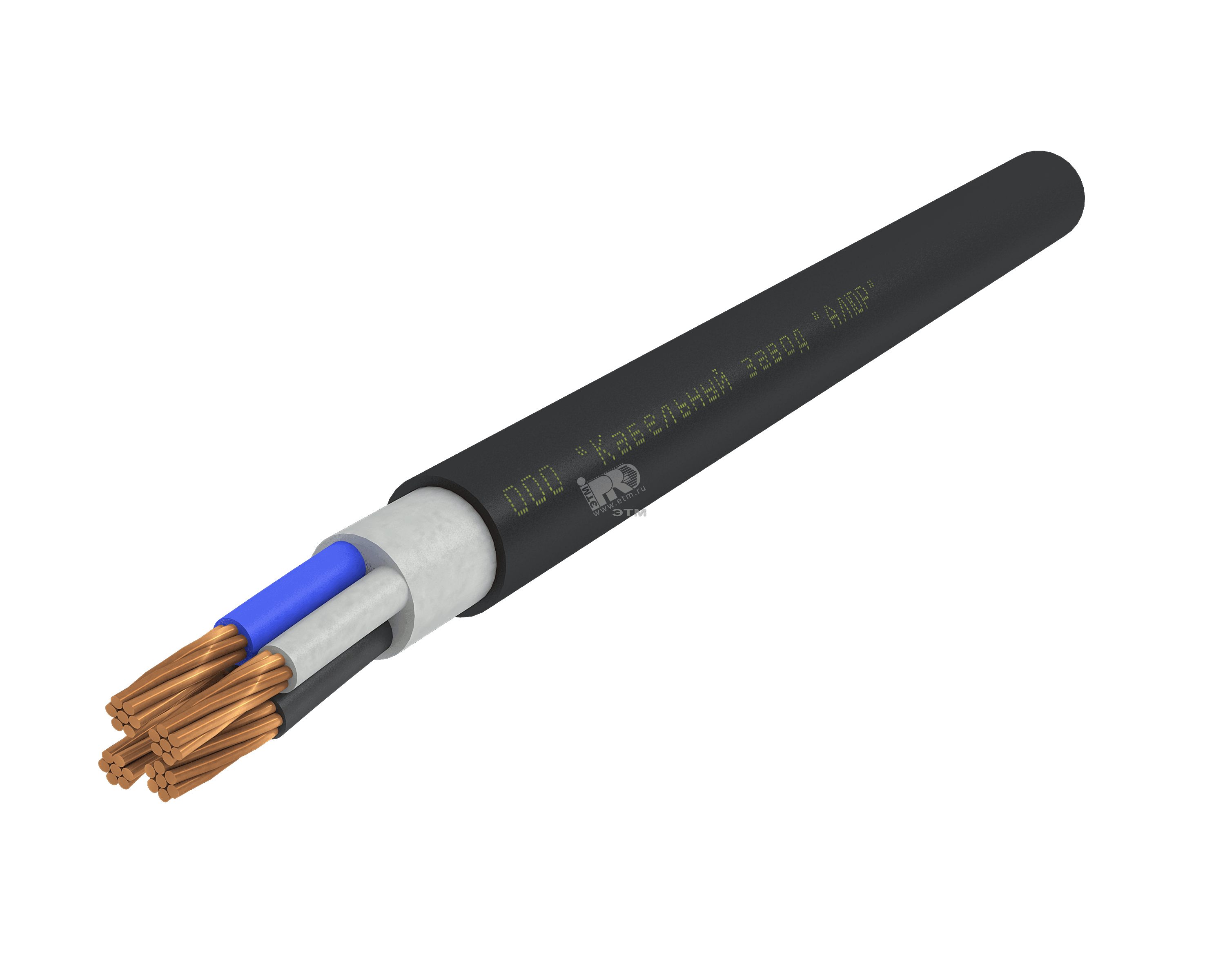Кабель силовой ППГнг(А)-HF 4х25мк (PE)-1 многопроволочный черный (барабан)