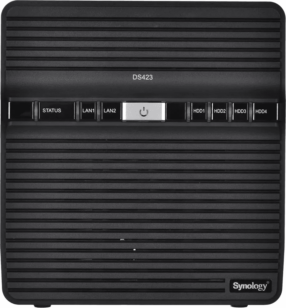 Сетевой накопитель DS423, 4 ядра, 1.7 ГГц, 2 ГБ DDR4 ОЗУ, 4x3.5''/2.5'' SATA