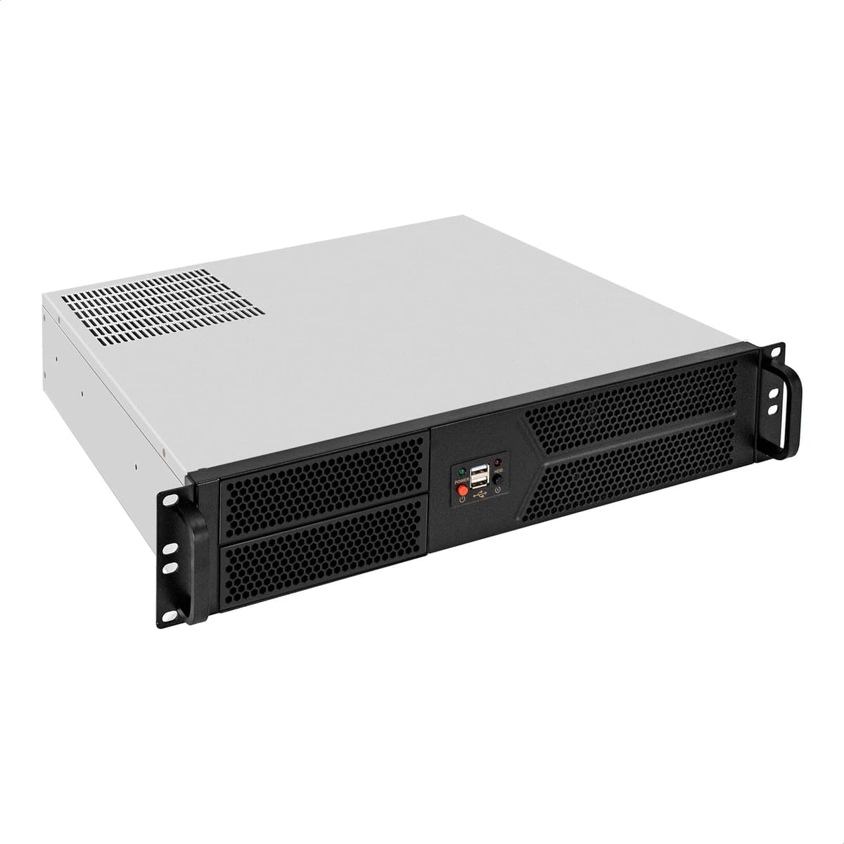 Серверный корпус 2U, 19'' стоечный, глубина 400 мм, БП 900W, 2xUSB