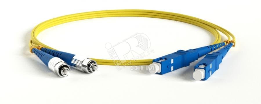 Патч-корд оптический SM 9/125 (OS2) FC/UPC-SC/UPC simplex LSZH (10м)