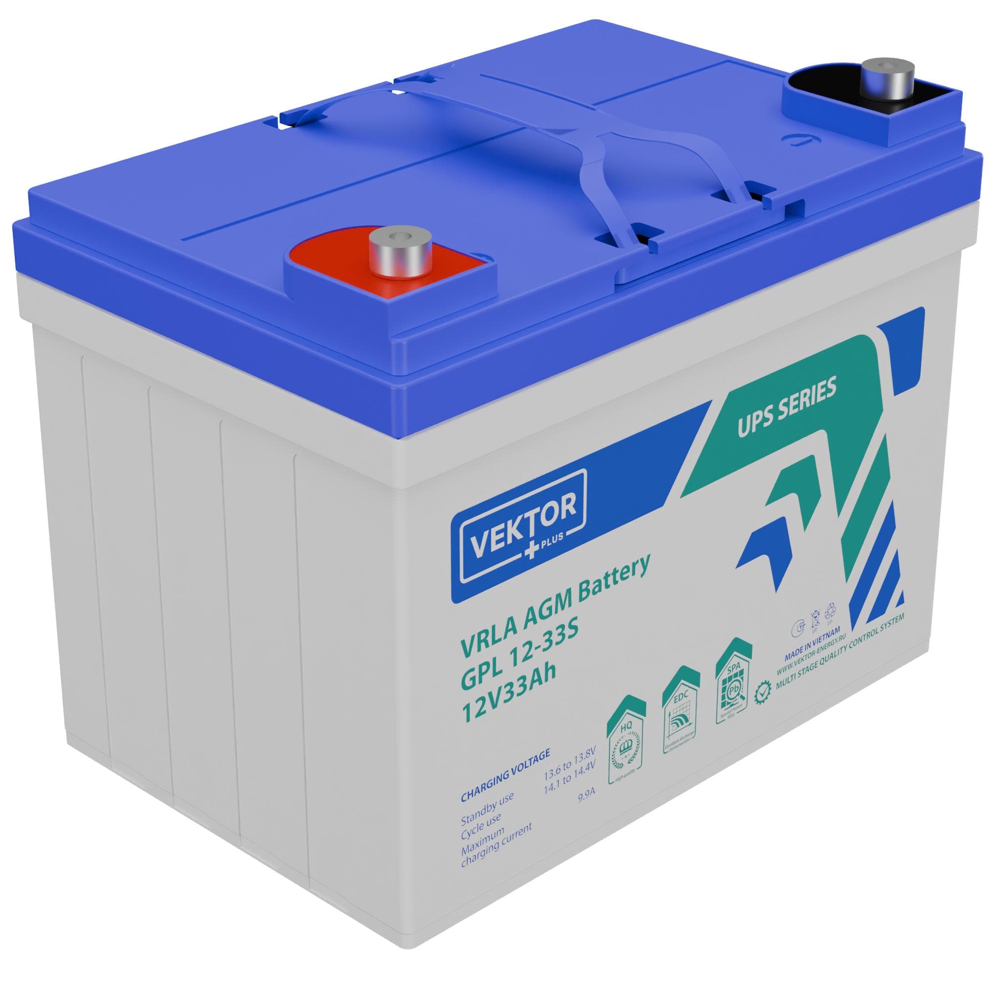 Аккумуляторная батарея VEKTOR BATTERY GPL 12-33S