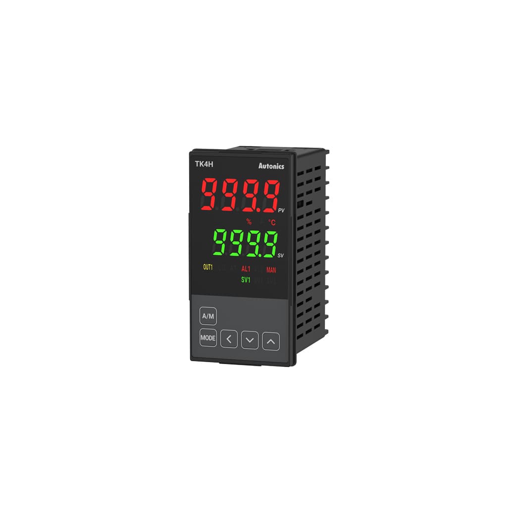 Температурный контроллер TK4H-T4CN. 48 х 96 мм. 100-240 В~. выход1: токовый или ТТР. выход2: нет. выход сигнализации - 1 шт. + RS485