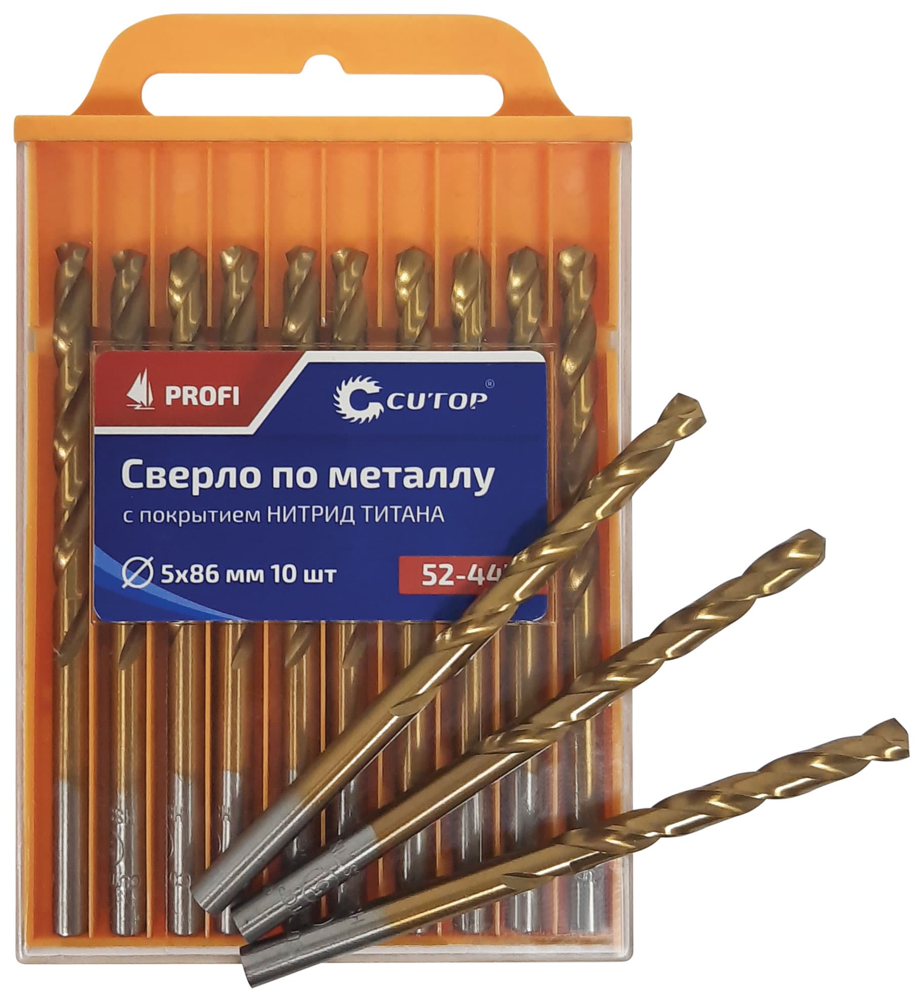 Сверло по металлу Cutop Profi с титановым покрытием, 6.5х101 мм (10 шт)