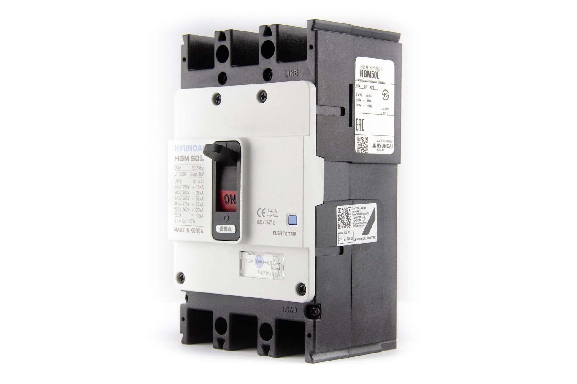 Выключатель автоматический HGM50L 3PT4S0000C 00025F 20-25 A ток короткого замыкания 55 kA AC380/415 В
