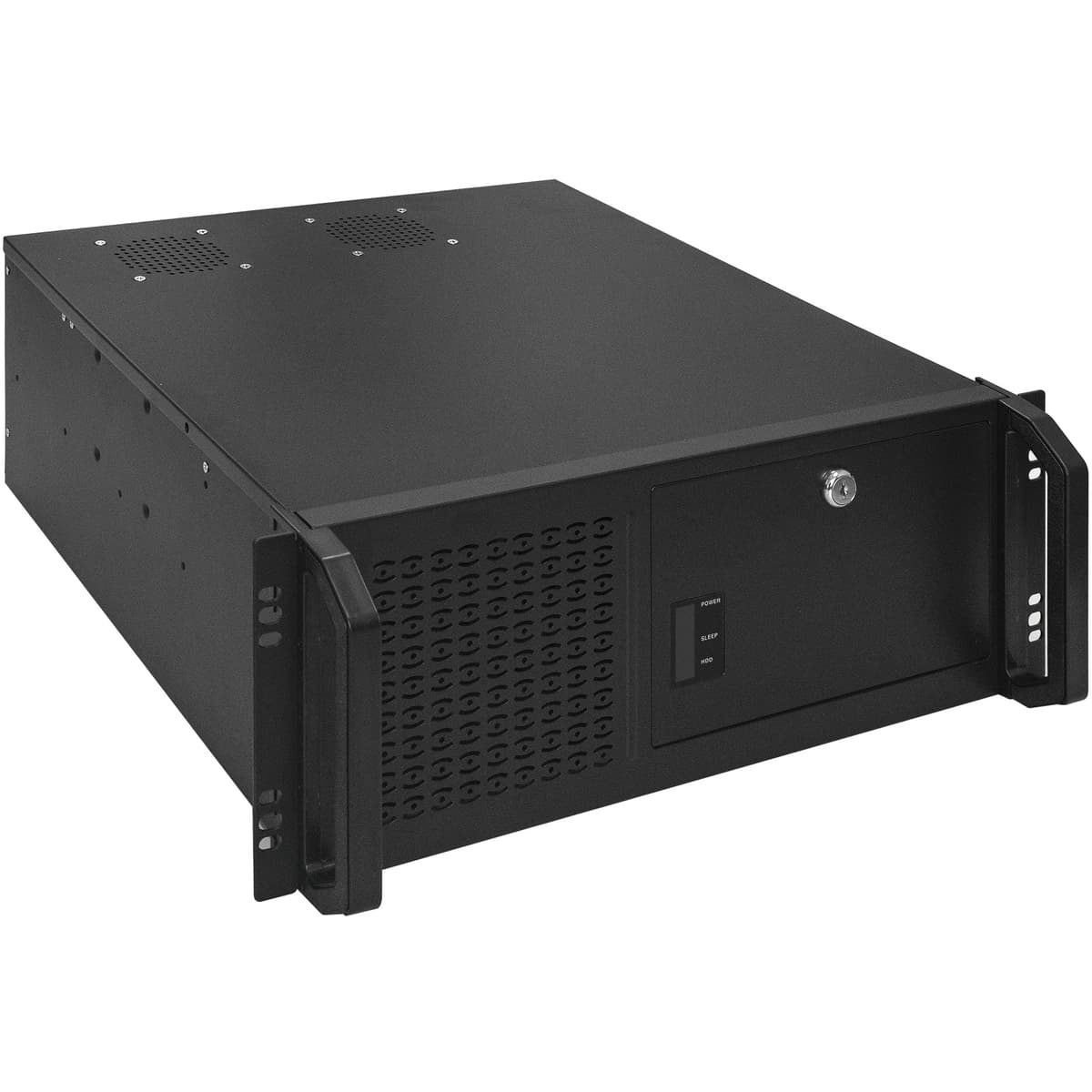 Серверный корпус 4U, 19'' стоечный, глубина 450 мм, БП 800W, USB