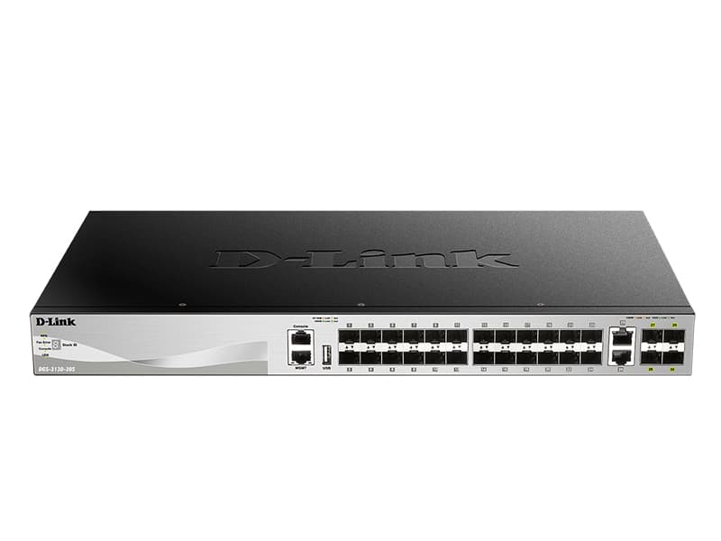 Коммутатор управляемый L3 30 портовRJ45/SFP 10 100 1000 10000 (10G) Мб/с