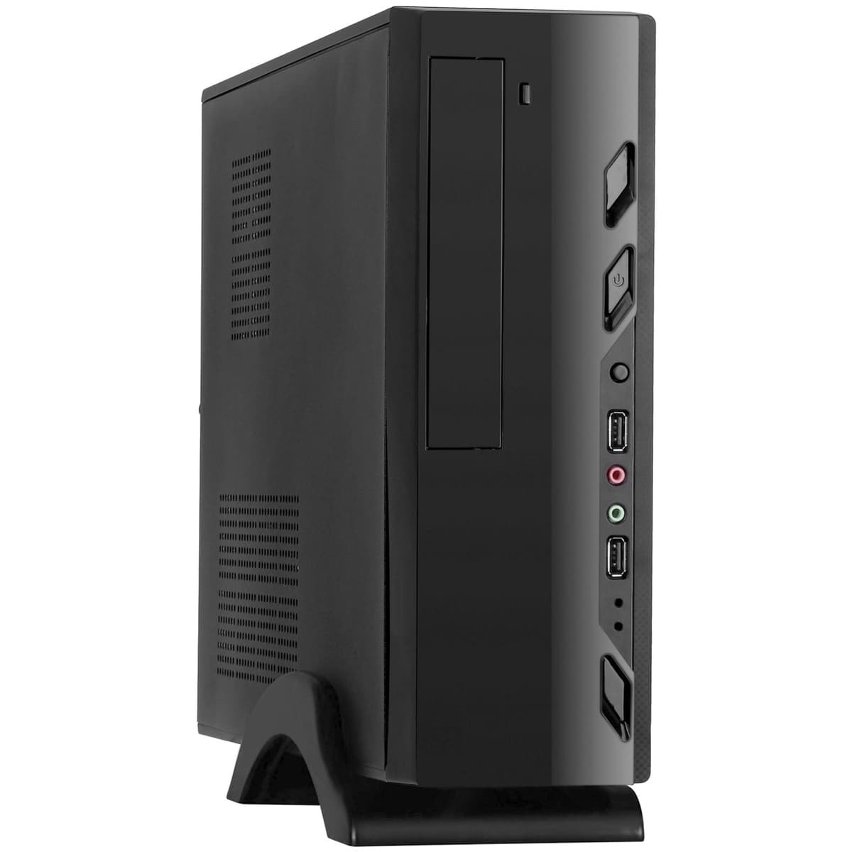 Корпус для ПК, mini-ITX/mATX, БП 350W, 2xUSB, аудиопорты, чёрный