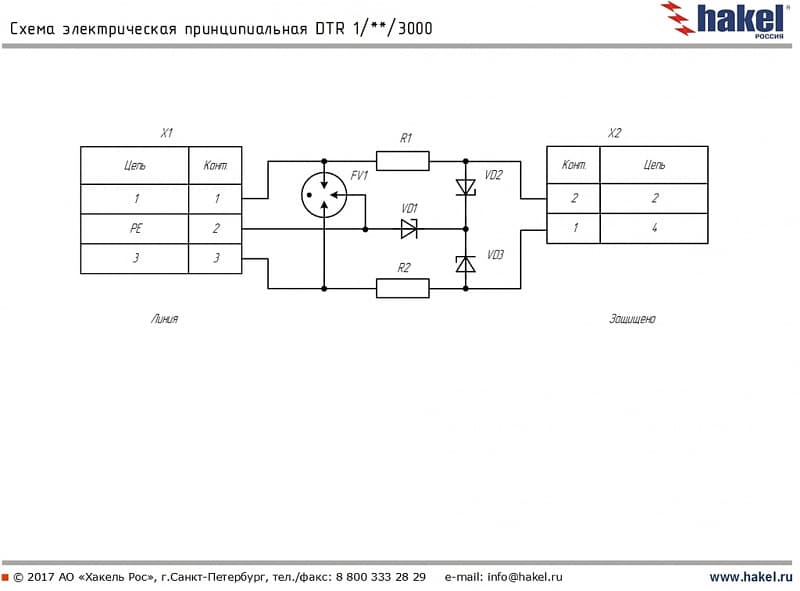 DTR 1/12/3000 - устройство защитное