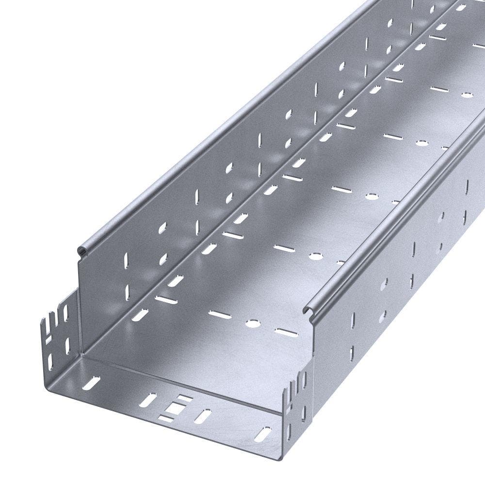 Лоток перфорированный Профи INOX (AISI 316) 200х100x3000 (1,0 мм) (6 м/уп)