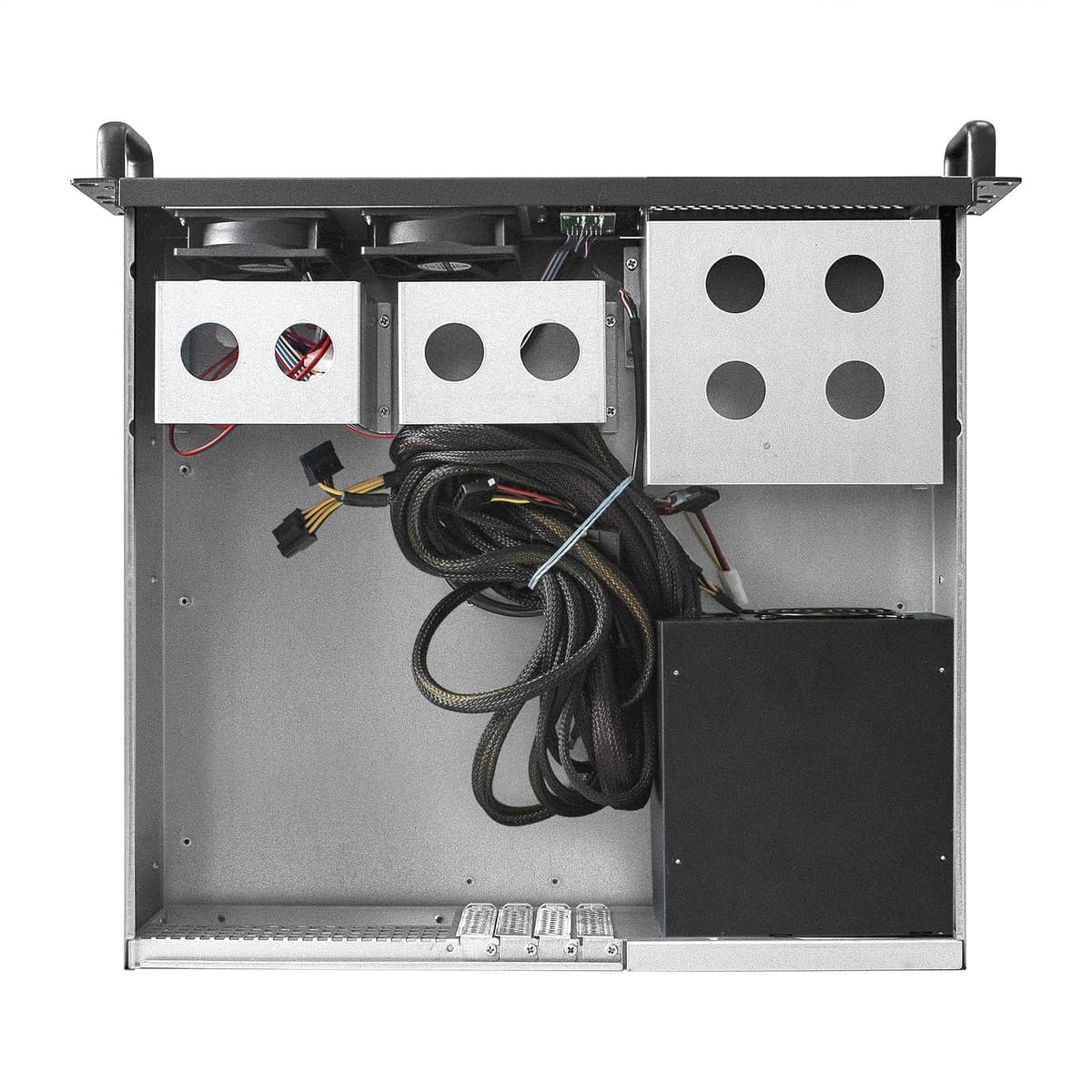 Серверный корпус 2U, 19'' стоечный, глубина 390 мм, БП 500W, USB