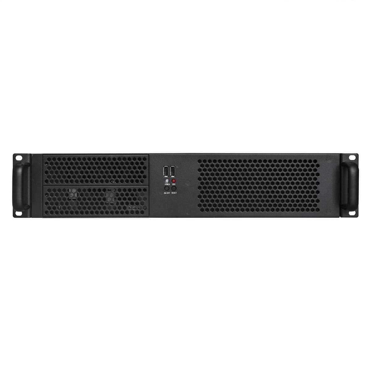 Серверный корпус 2U, 19'' стоечный, глубина 390 мм, БП 500W, USB